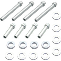 Head Bolt Kit — 12-point flange, engine fit, chrome
