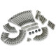 Kit de pernos externos de motor de 12 puntos — Acero inoxidable, acabado sin tratar