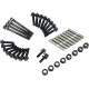 Kit de espárragos/tuercas para caja y eje de balancines — Caja de balancines interna, Eje de balancines, Acero inoxidable, Negro