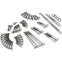 12-Point External Primary/Transmission Engine Fastener Kit — Transmission, External Primary, Silver