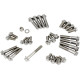 Kit de sujetadores Dress-Up para chasis M8 Softail — Plata, pulido, acero inoxidable