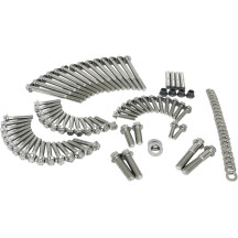 12-Point External Engine Fastener Kit — Stainless Steel, Silver