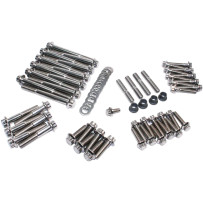 12-Point External Engine Fastener Kit — Stainless Steel, Silver