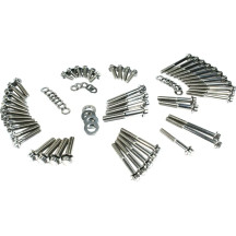 12-Point External Primary/Transmission Engine Fastener Kit — Silver