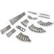 Kit Dress-Up 12-Point de pernos para motor primario/transmisión (externo) — 12 puntos, acero inoxidable, plateado