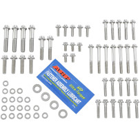 12-Point External Primary/Transmission Engine Fastener Kit — 12-Point, Stainless Steel, Silver