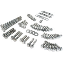 Dress-Up 12-Point External Primary/Transmission Engine Fastener Kit — Stainless steel, Silver