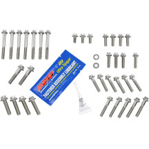 12-Point External Primary/Transmission Engine Fastener Kit — Silver, Stainless steel