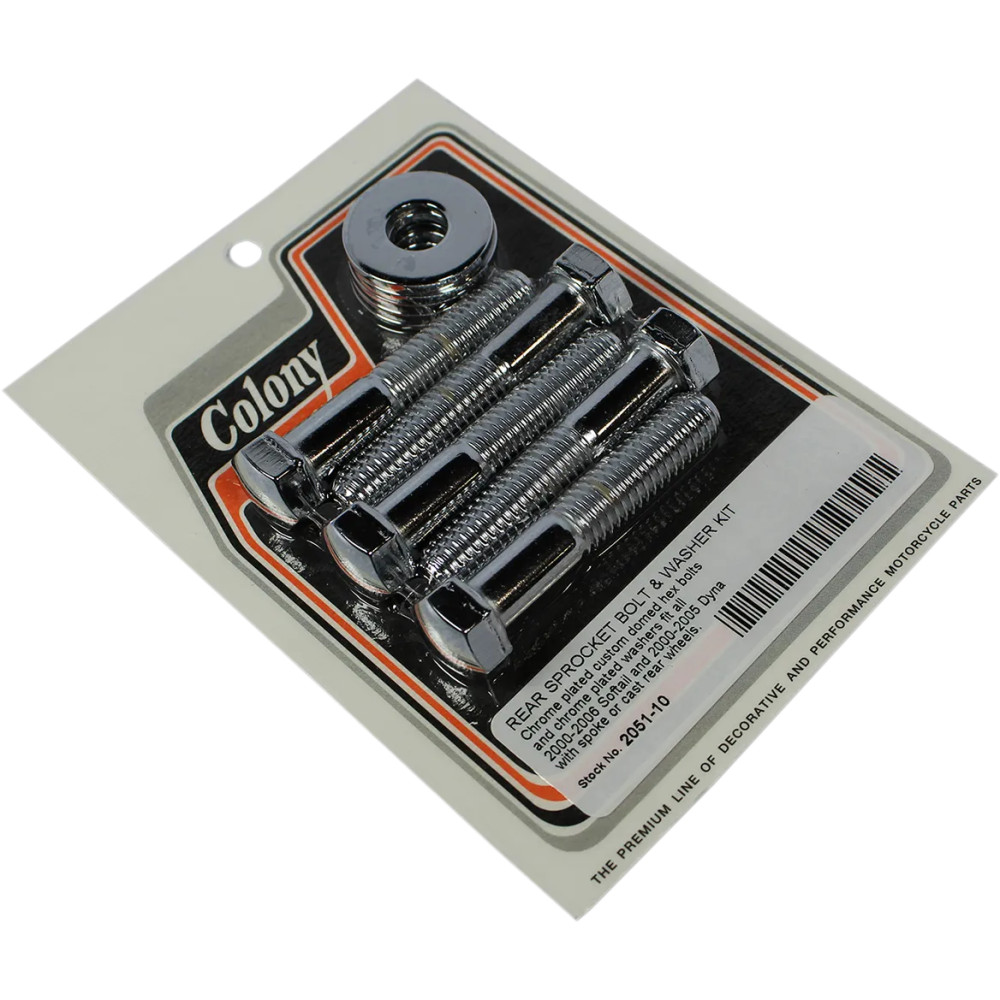 Bolt and Washer Kit — fit for sprocket, Silver