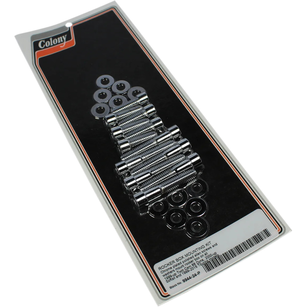 Rocker Cover Bolt Kit — Chrome, Silver, Polished