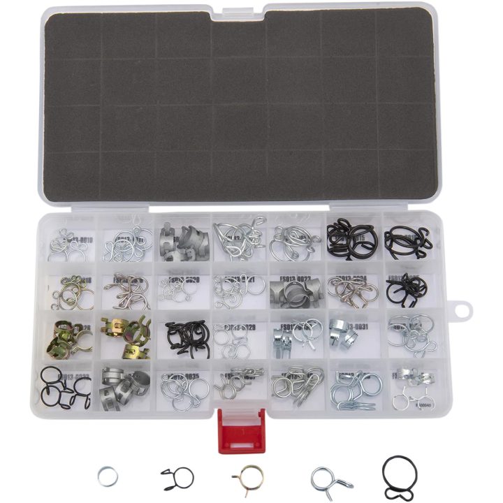 Kit de abrazaderas OEM — línea de combustible, plateado
