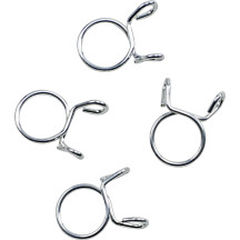 Refill Clamp Kit for Fuel Line — 14.3 mm (0.56 in), 4-pack, Silver