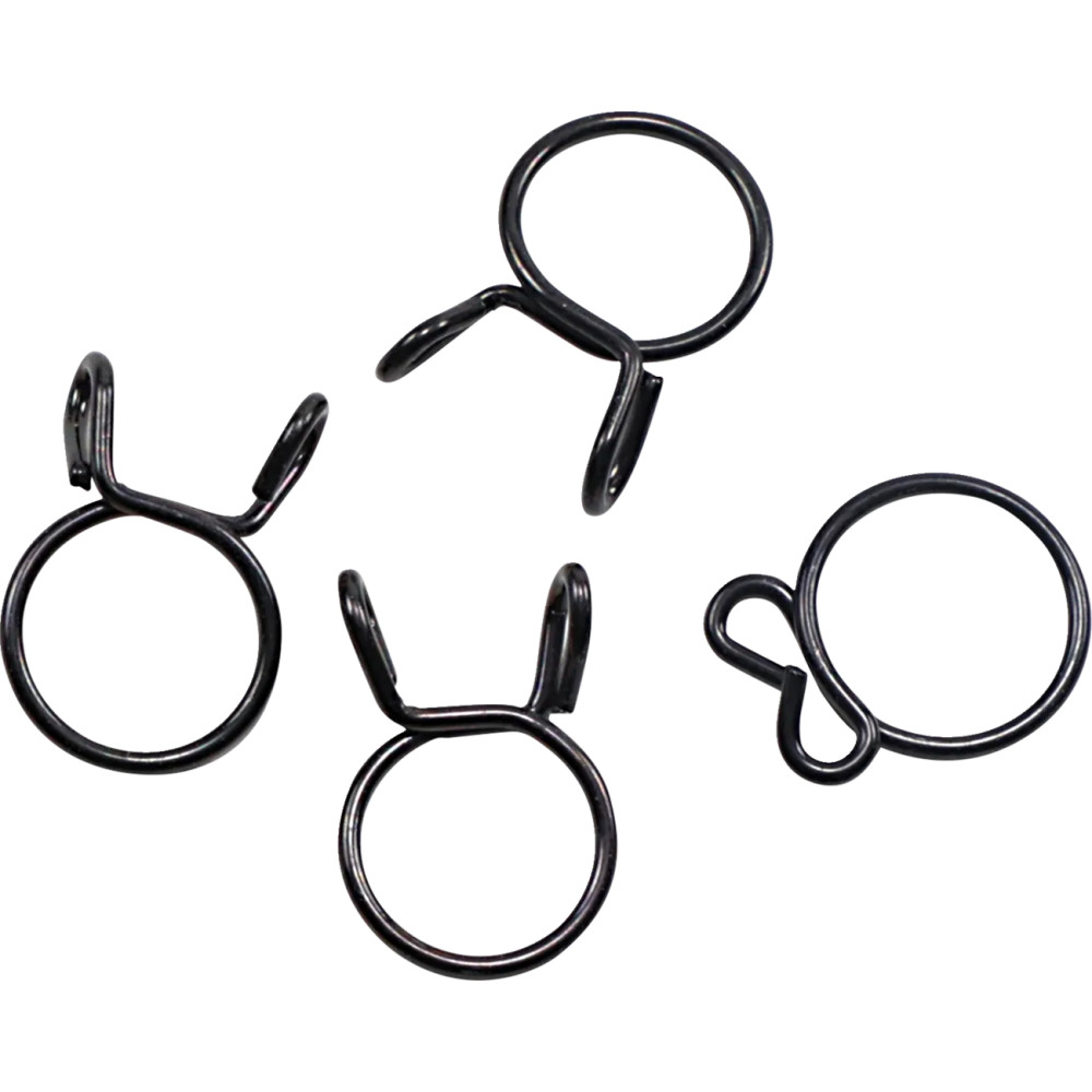 Refill Clamp Kit for Fuel Line — 15.2 mm (0.6"), 4-pack, Black