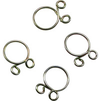 Refill Clamp Kit for Fuel Line — 10.8 mm (0.43 in), 4 pack, gold