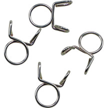 Refill Clamp Kit for Fuel Line — 9 mm clamping diameter, 4 pack, Silver