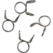 Refill Clamp Kit for Fuel Line — 9 mm clamping diameter, 4 pack, Silver