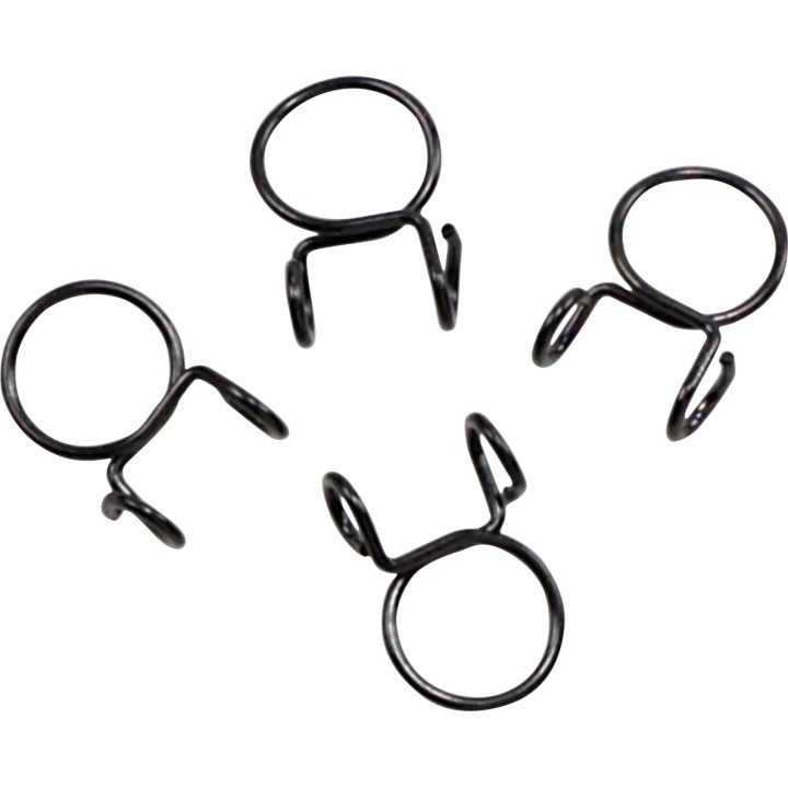 Kit de Abrazaderas de Reposición para Línea de Combustible — diámetro de apriete 10 mm (0,394 in), paquete de 4, negro