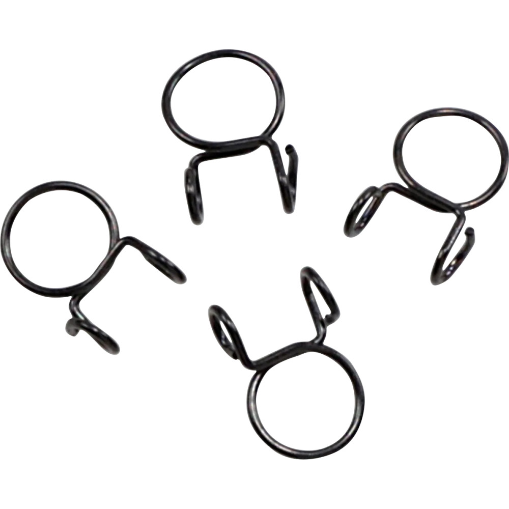 Refill Clamp Kit for Fuel Line — 10 mm (0.394 in) clamping diameter, 4 pack, black