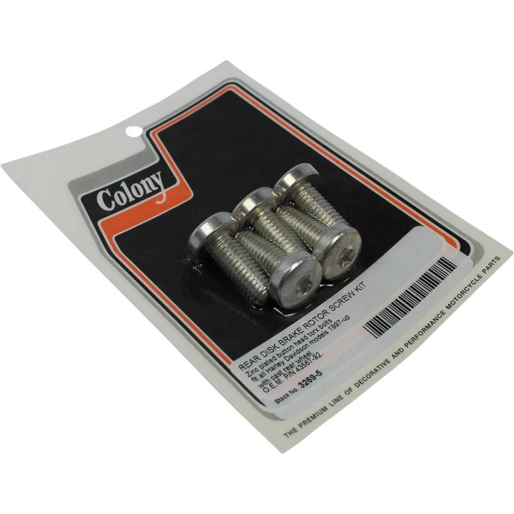 Rear Disc Brake Rotor Bolt — Zinc