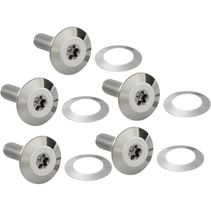 Floating Brake Rotor Hardware Kit — Silver, Polished, Not for '14-'18 CVO models