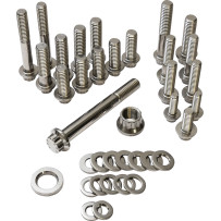 Dress Up Chassis/Trim Fastener Kit — Stainless steel, Polished silver
