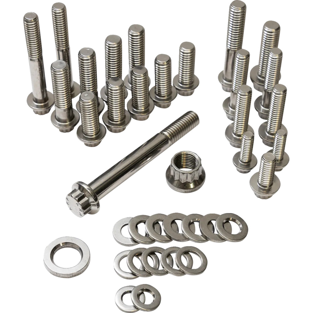 Dress Up Chassis/Trim Fastener Kit — Stainless steel, Polished silver