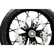 Holeshot Front Floating Brake Rotor Bolt Kit — Black, Titanium