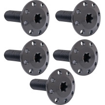 Holeshot Front Floating Brake Rotor Bolt Kit — Black, Titanium