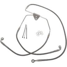 Extended Length Stainless Steel Brake Line Kit — Oversize +15.2 cm, 39 cm / 73.5 cm, front, without ABS