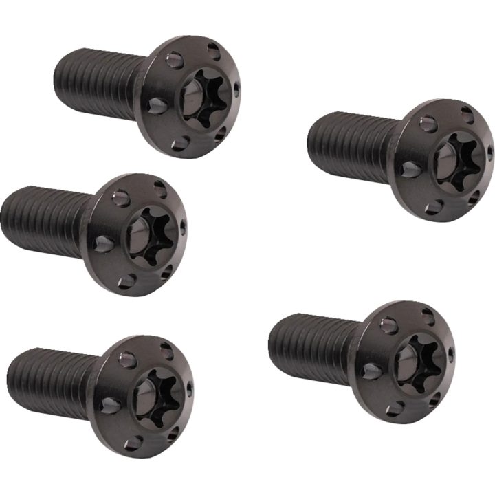 Holeshot Brake Rotor Bolt Kit — 5/16-18, 22.2 mm (7/8") , Titanium