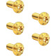 Holeshot Brake Rotor Bolt Kit — 5/16-18, 22.2 mm (7/8"), Titanium, Gold