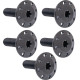Holeshot Front Floating Brake Rotor Bolt Kit — Titanium, Black, Polished