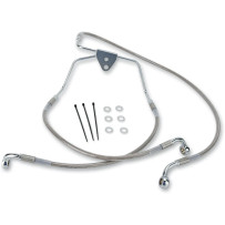 Extended Length Stainless Steel Brake Line Kit — 16", 28-7/8", Oversize +2", Front