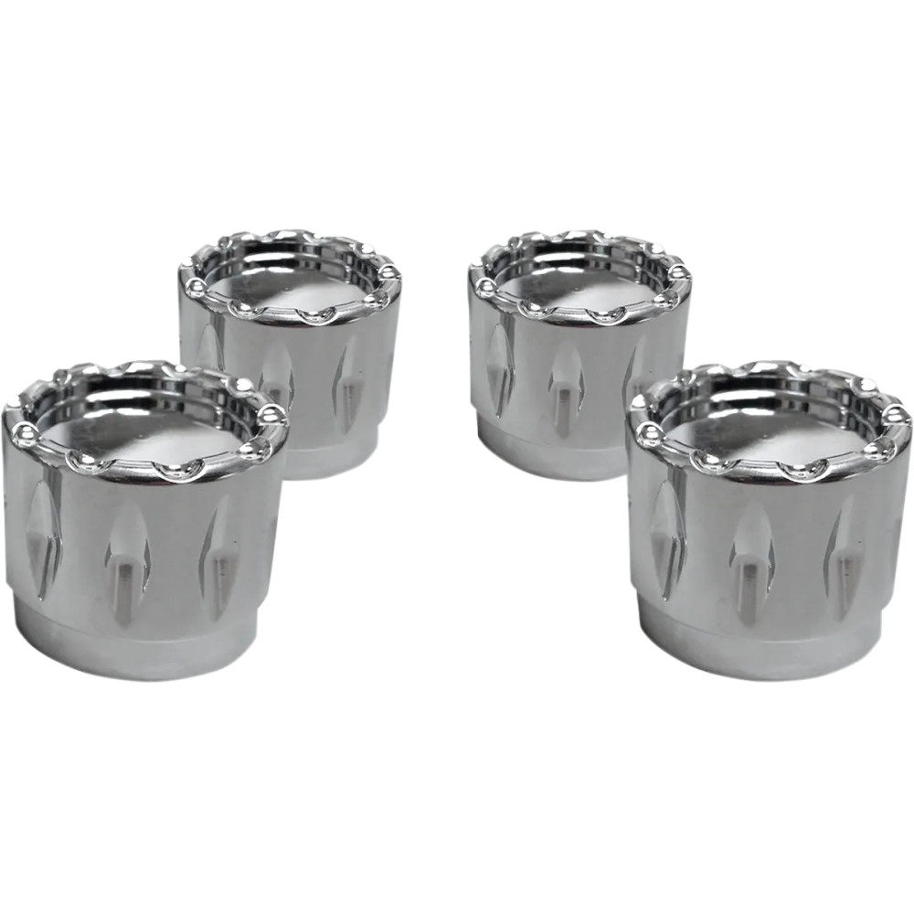 Tapas para pernos de culata — perno de culata, cromo, paquete de 4