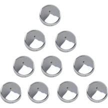 Kool Kaps — 1/4" bolt size, Chrome, 10 pack