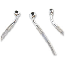 Extended Length Stainless Steel Brake Line Kit — 16", 28-7/8", Oversize +2", Front