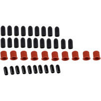 Plug Kit with Seals — Black, Red