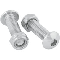 Foot Peg Hardware Kit — Foot peg mounting, Chrome