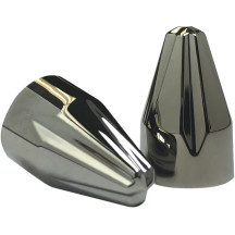 Juego de tapones para pernos de motor — 1/4" perno, cromo negro, paquete de 10