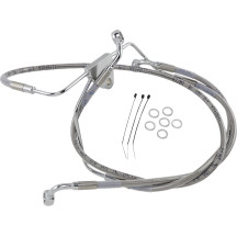 Extended Length Stainless Steel Brake Line Kit — 16", 32-7/8", Oversize +6", Front