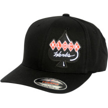 Offset Logo Flexfit® Hat — S/M, L/XL, Black