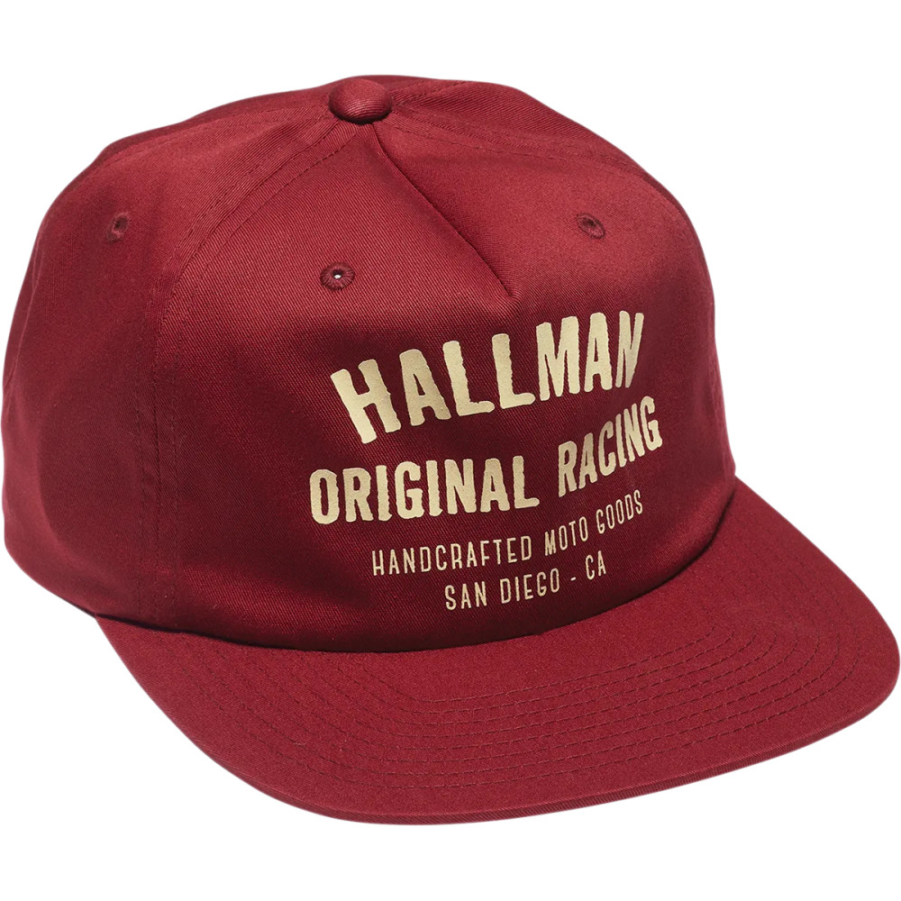 Hallman Tried & True Hat — Snapback, One Size, Red