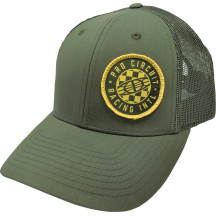 Pro Circuit Checked Global Hat — One Size, Snapback, Olive