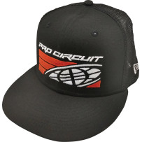 Pro Circuit Global New Era Hat — One Size, Snapback, Black