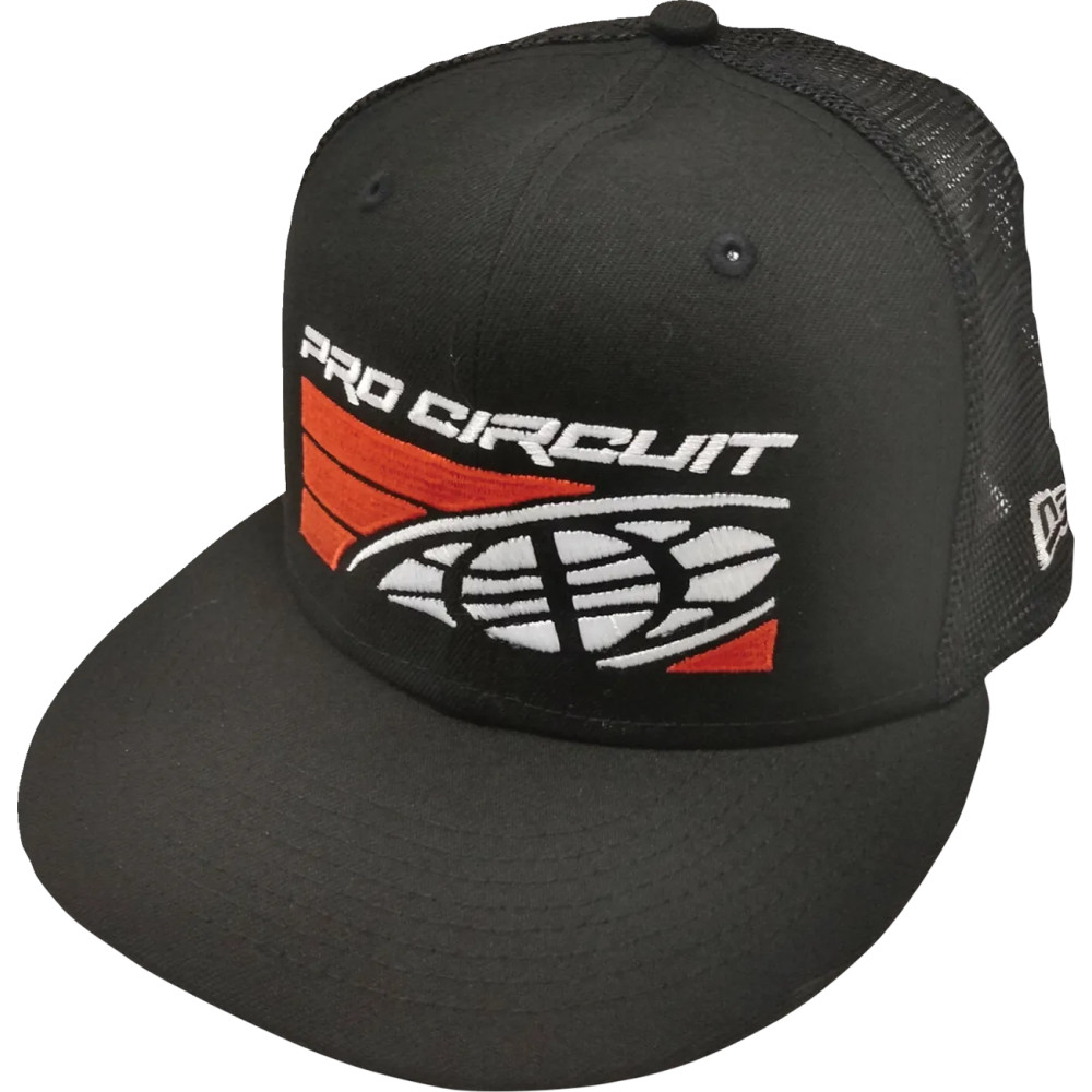 Pro Circuit Global New Era Hat — One Size, Snapback, Black