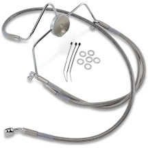 Extended Length Stainless Steel Brake Line Kit — Oversize +6 in, 31.5 in, Front