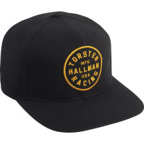 Hallman Tradition Snapback Hat — One Size, Snapback, Black