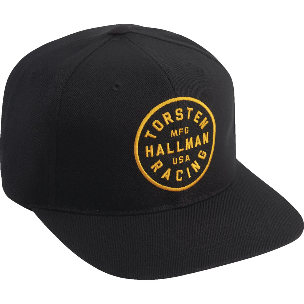 Hallman Tradition Snapback Hat — One Size, Snapback, Black