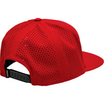 Badge Hat — One Size, Snapback, Red