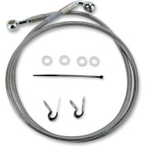 Extended Length Stainless Steel Brake Line Kit — 111 cm (43-3/4"), Oversize +5.1 cm (2")